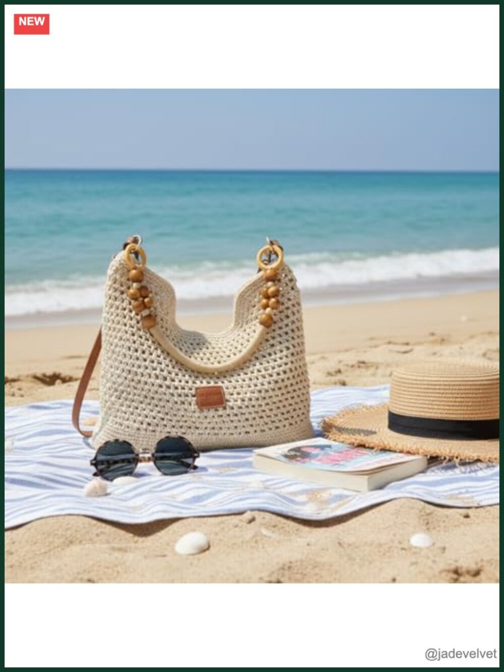 Handwoven Straw Box Satchel Crossbody Shoulder Bag - Picture 3 of 6